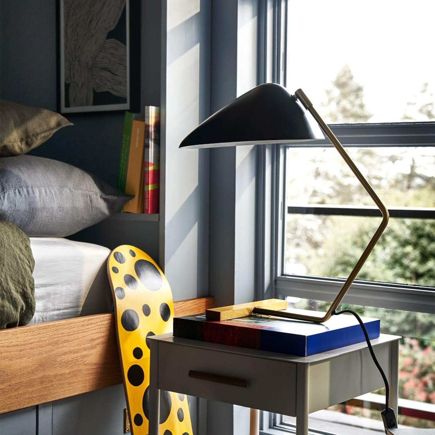 Velaice Mid-Century Table Lamp-Neutral Decor