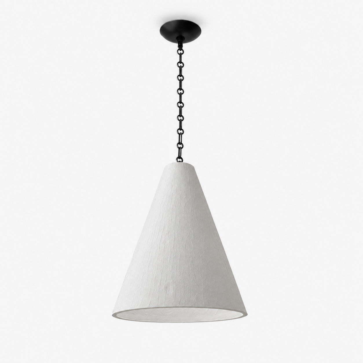 Cuspide Plaster Cone Pendant Light-Neutral Decor