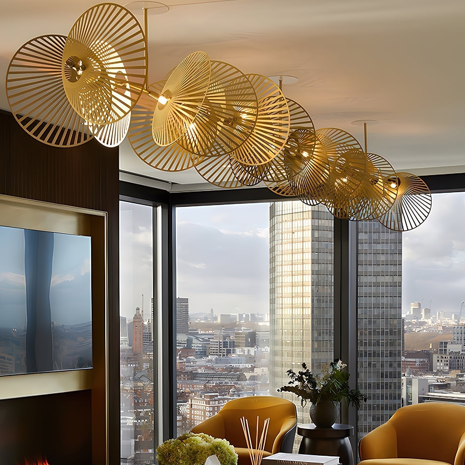 Odoraris Luxury Leaf Chandelier-Neutral Decor