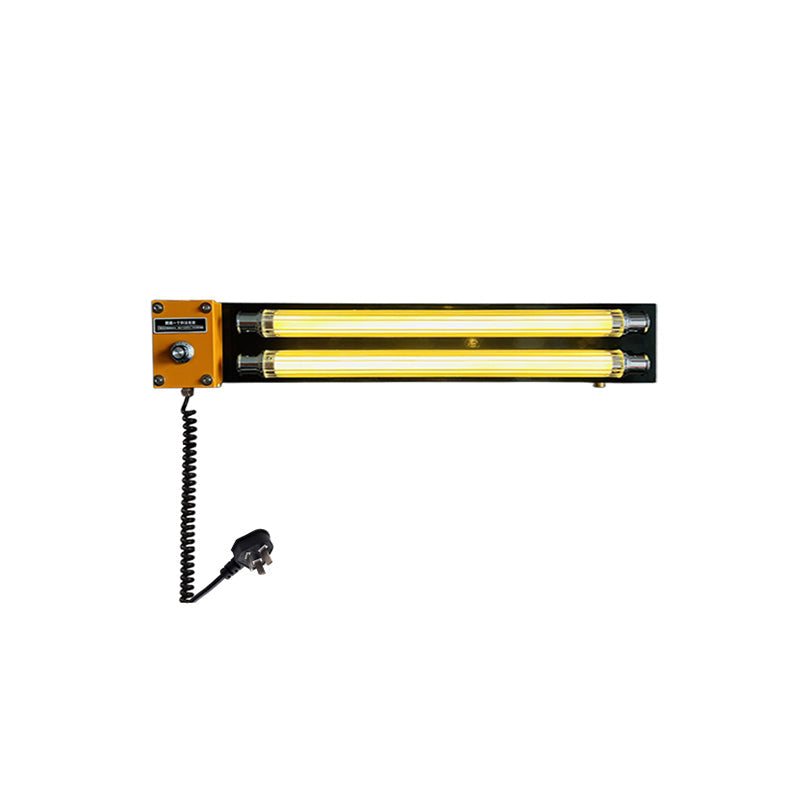 Cutshall lamp, orange, model L 66cm x W 9cm x H 6cm.