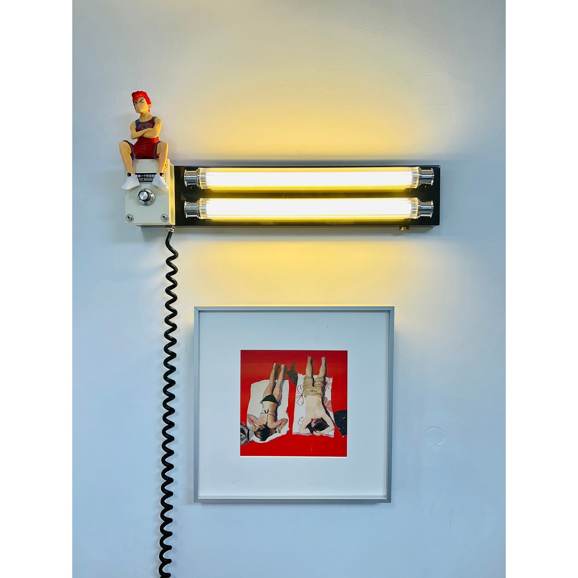 Close-up of the Cutshall Wall Lamp's acrylic diffuser.