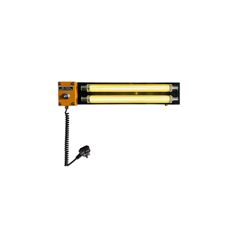 Orange finish Cutshall lamp adding a pop of color to a room.