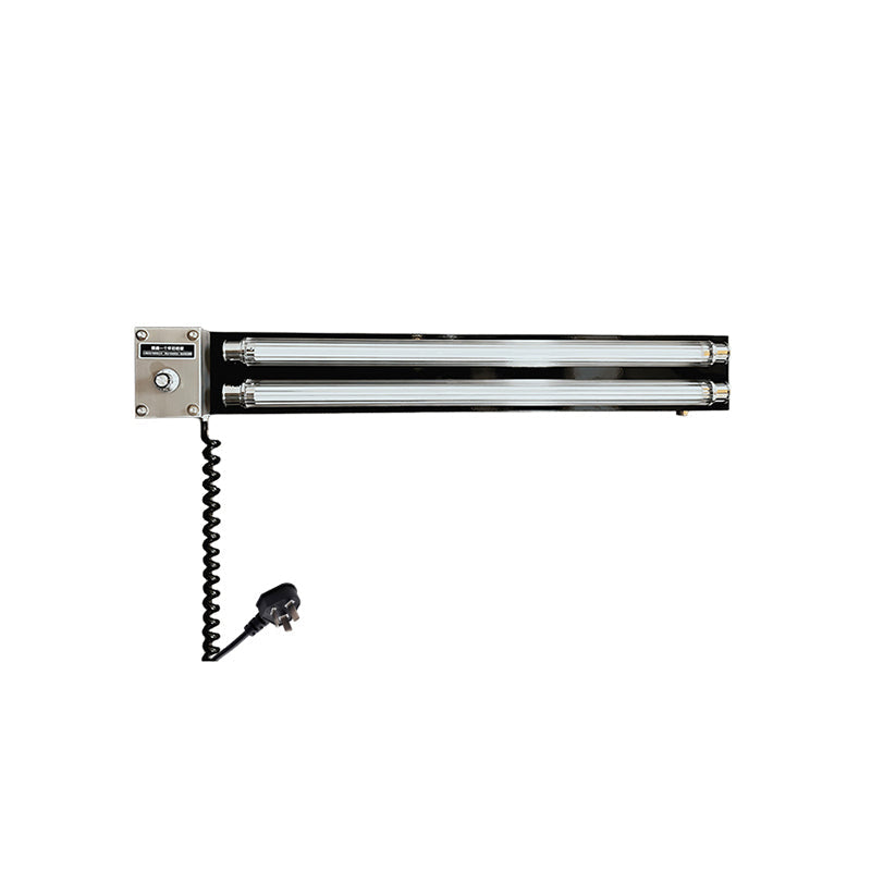 Cutshall lamp, black, model L 46cm x W 9cm x H 6cm.