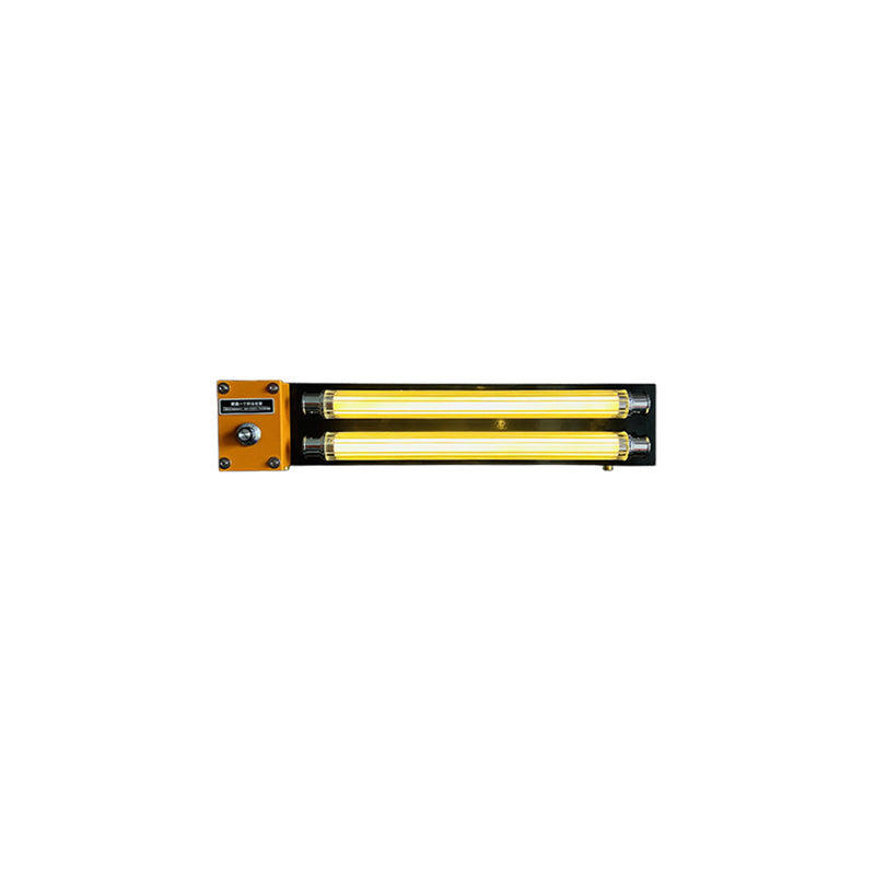 The four available finishes of the Cutshall Wall Lamp: Orange, Beige, Black, and Nickel.