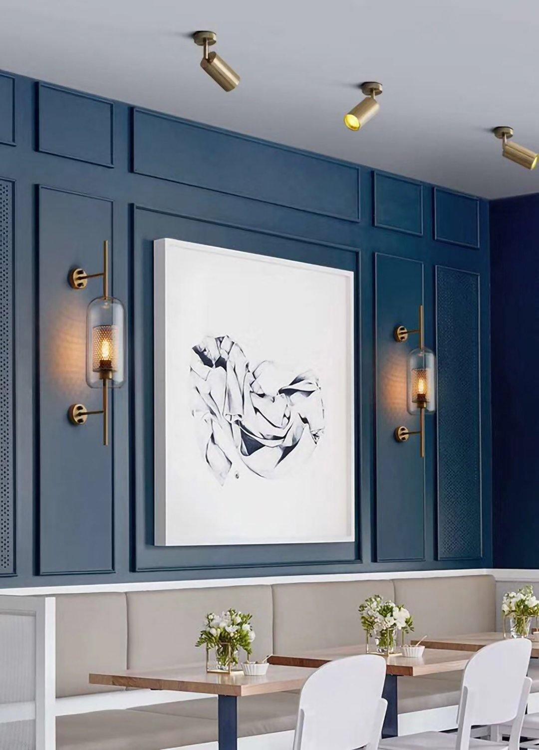 Ezveno Modern Minimalist Brass Ceiling Lamp-Neutral Decor