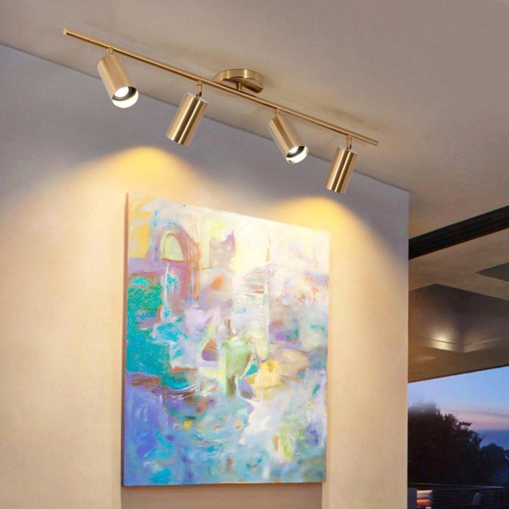 Ezveno Modern Minimalist Brass Ceiling Lamp-Neutral Decor