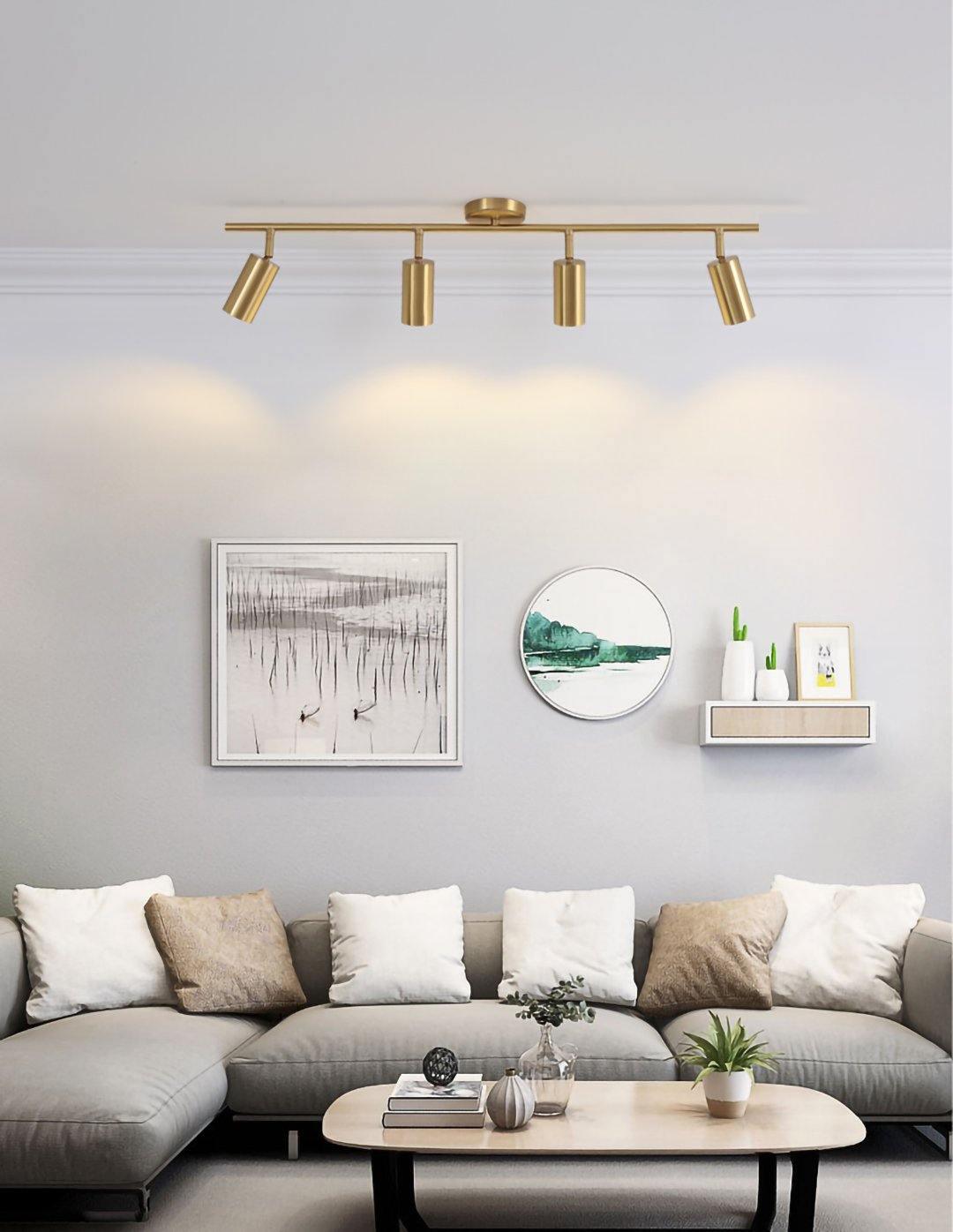 Grover Rotatable Brass Spotlight Wall Light-Neutral Decor