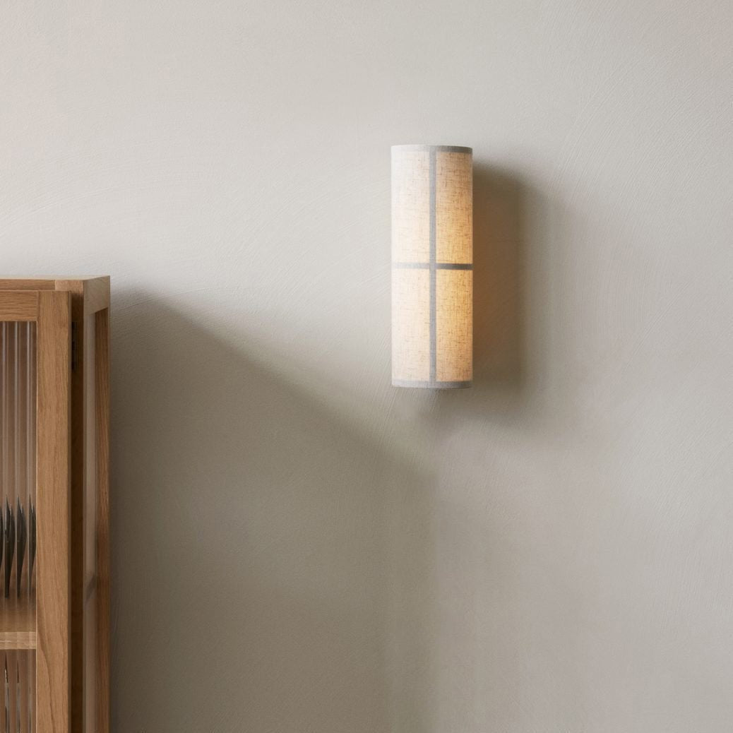Lustra Wall Lamp Cylinder Fabric Soft Glow-Neutral Decor