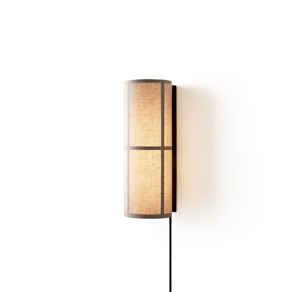 Ivoren Cylinder Nordic Art Plug-in Fabric Wall Lamp-Neutral Decor