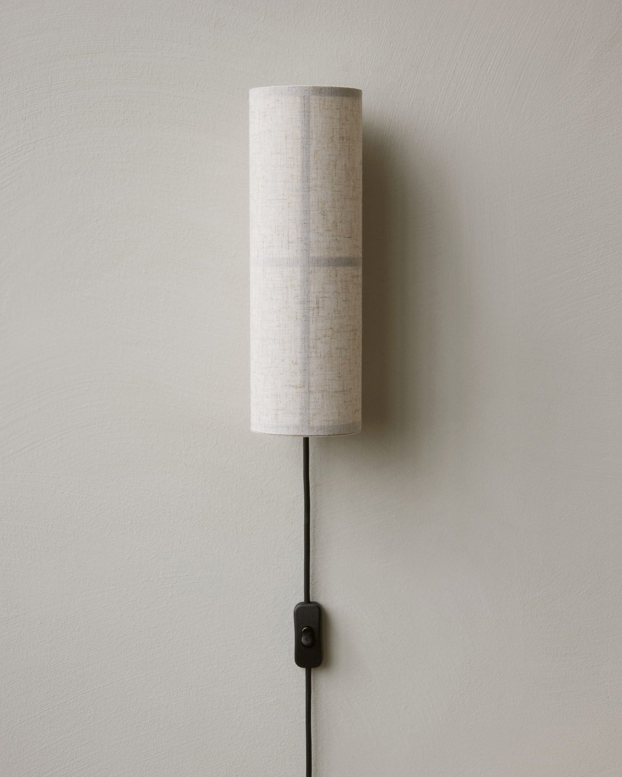 Ivoren Cylinder Nordic Art Plug-in Fabric Wall Lamp-Neutral Decor