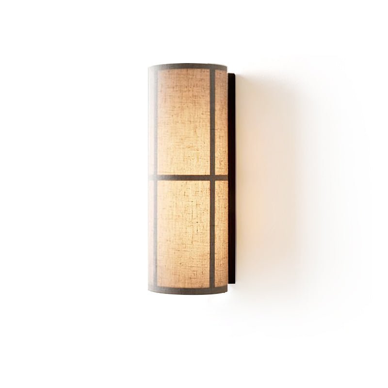 Lustra Wall Lamp Cylinder Fabric Soft Glow-Neutral Decor