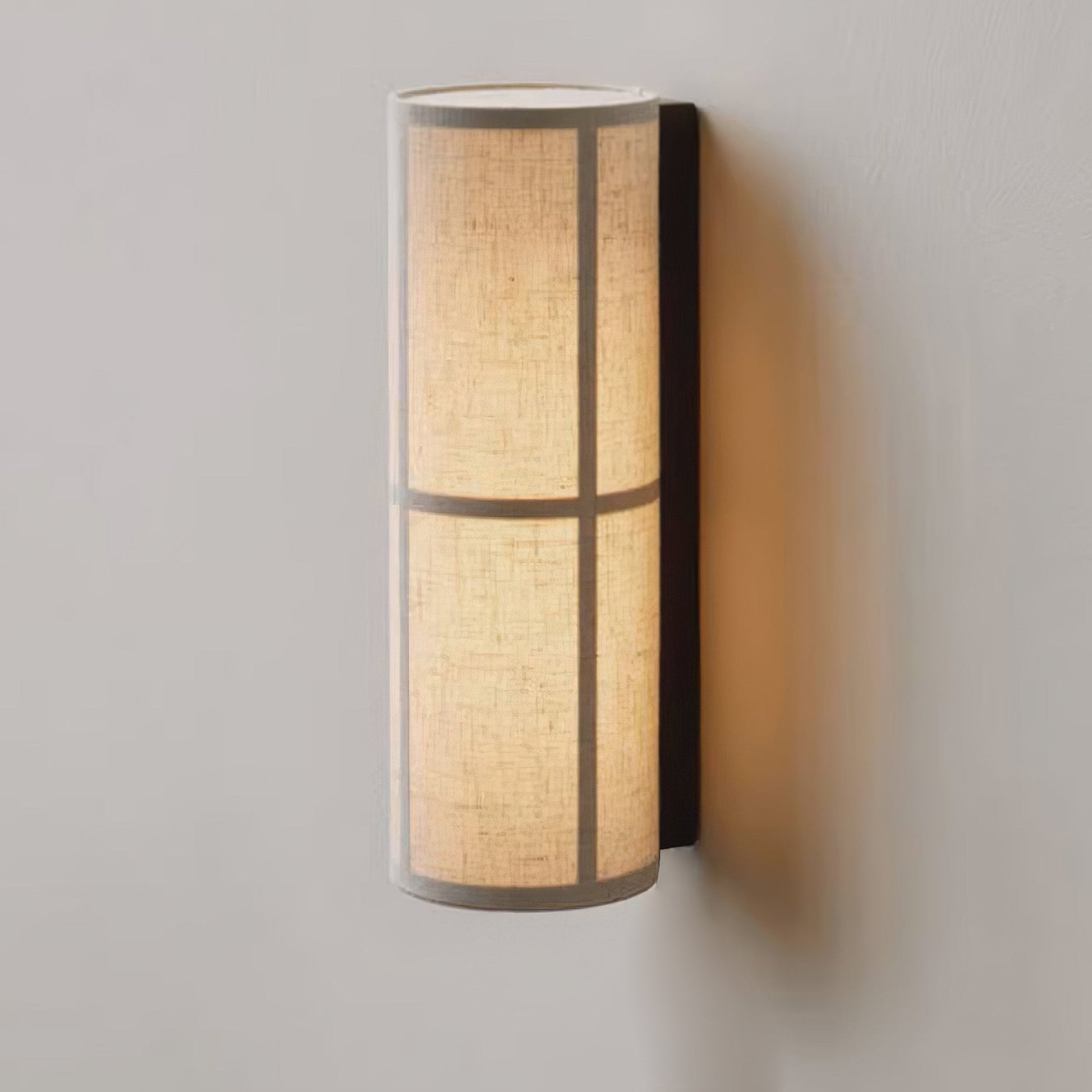 Lustra Wall Lamp Cylinder Fabric Soft Glow-Neutral Decor