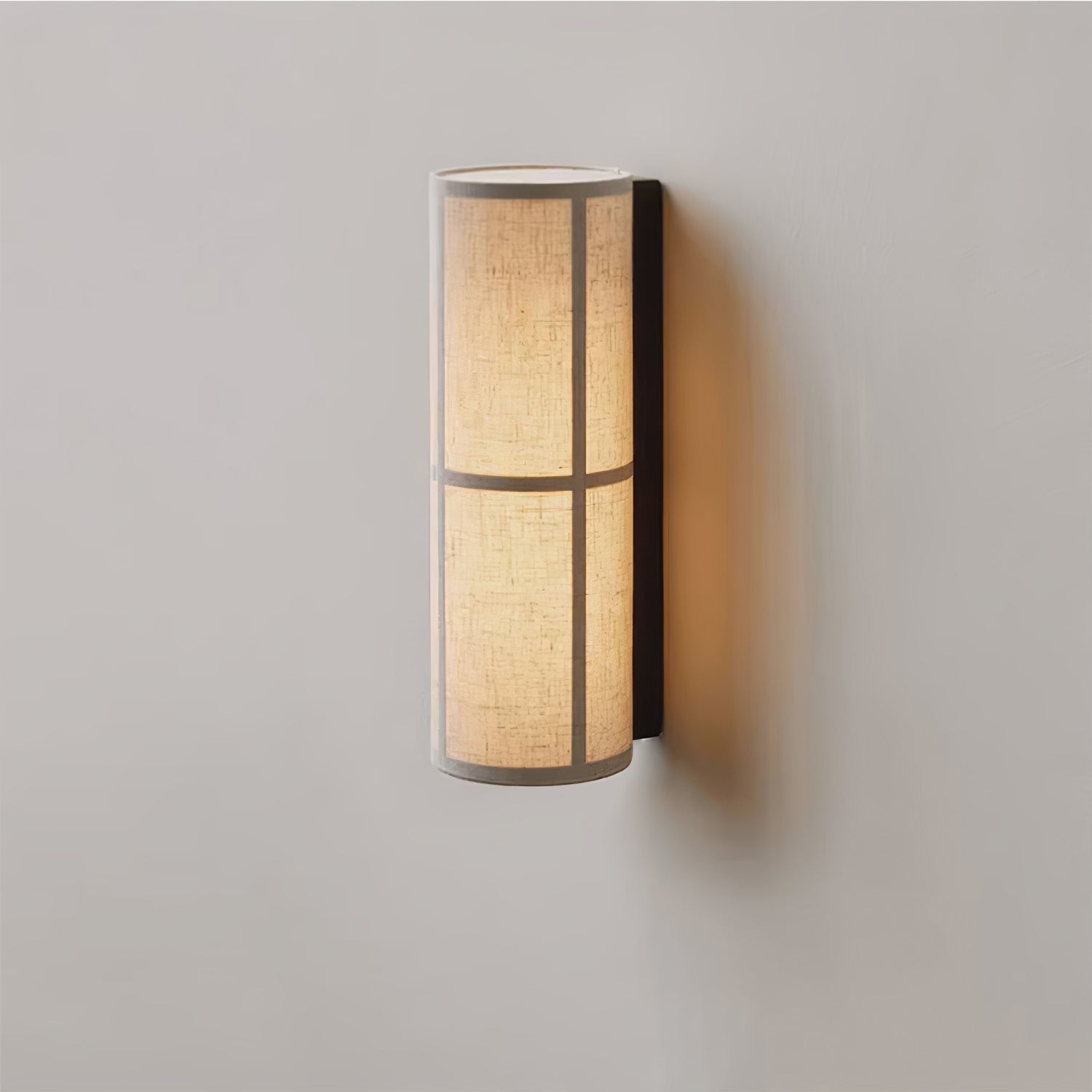 Lustra Wall Lamp Cylinder Fabric Soft Glow-Neutral Decor