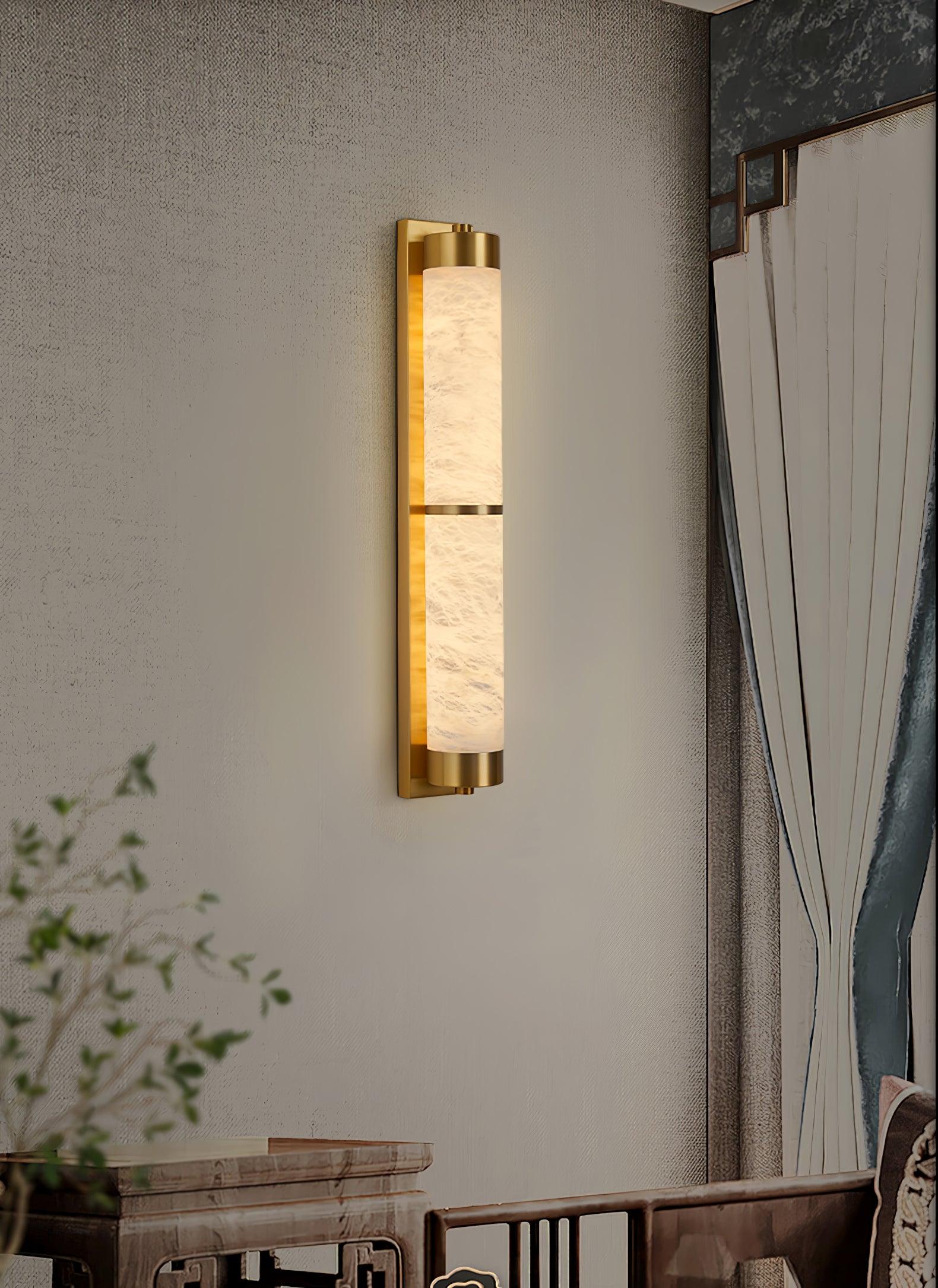 Olmirira Minimalist Alabaster Wall Light-Neutral Decor