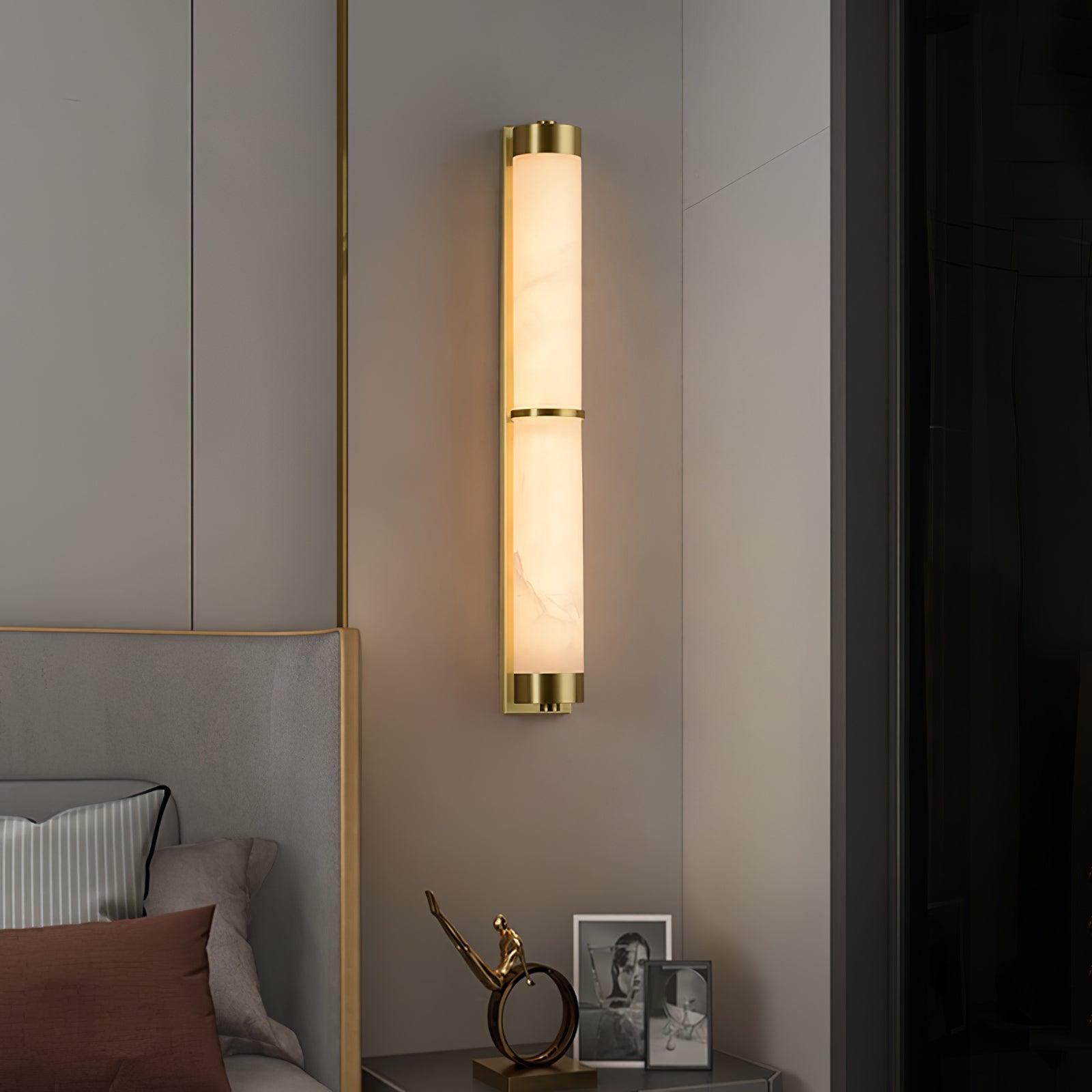 Olmirira Minimalist Alabaster Wall Light-Neutral Decor