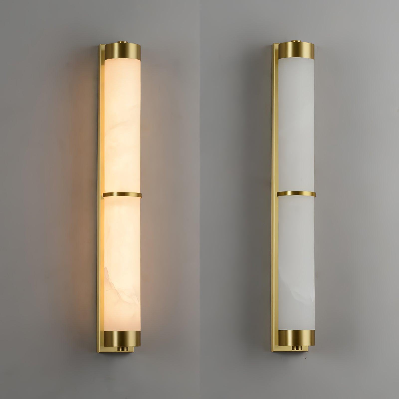 Olmirira Minimalist Alabaster Wall Light-Neutral Decor