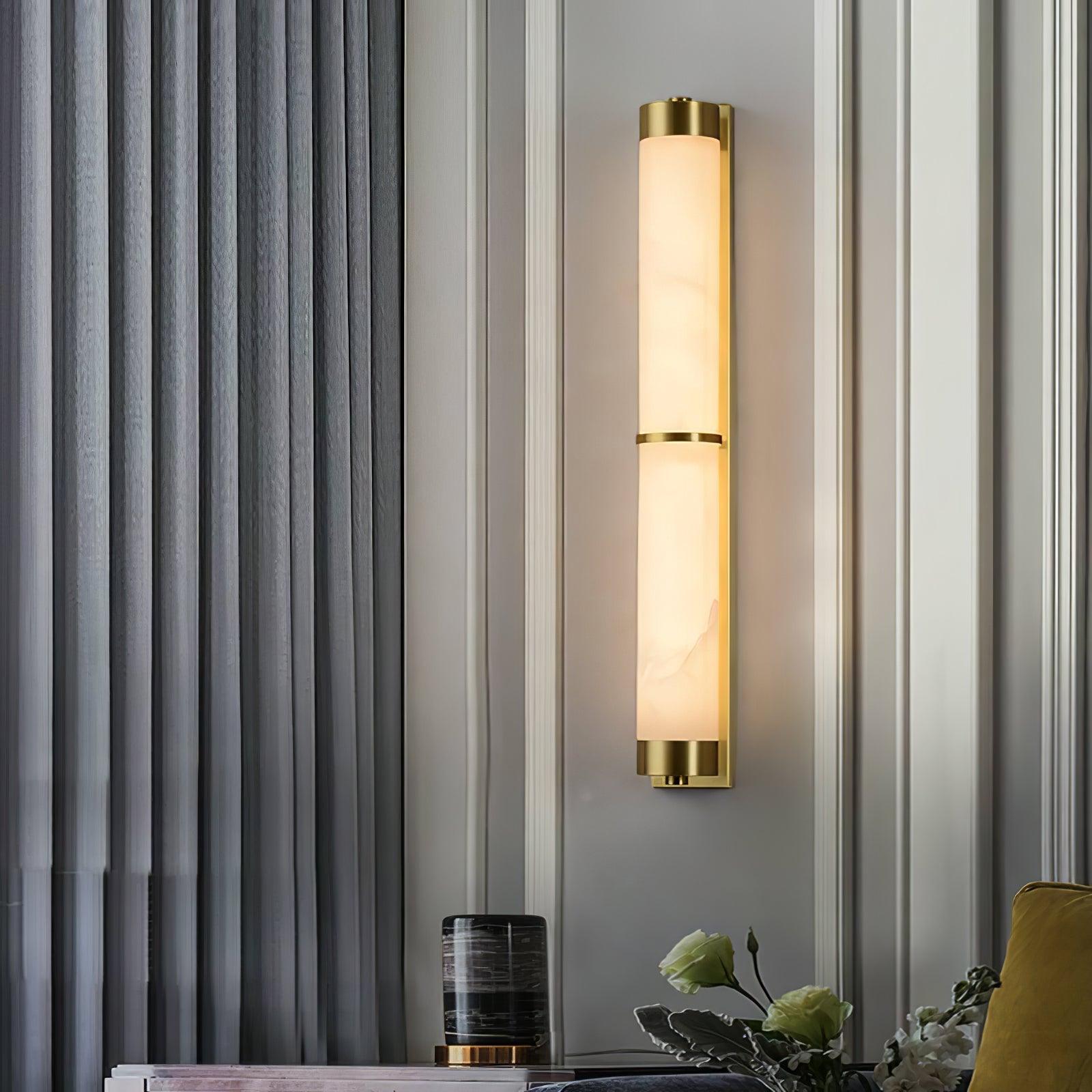 Olmirira Minimalist Alabaster Wall Light-Neutral Decor