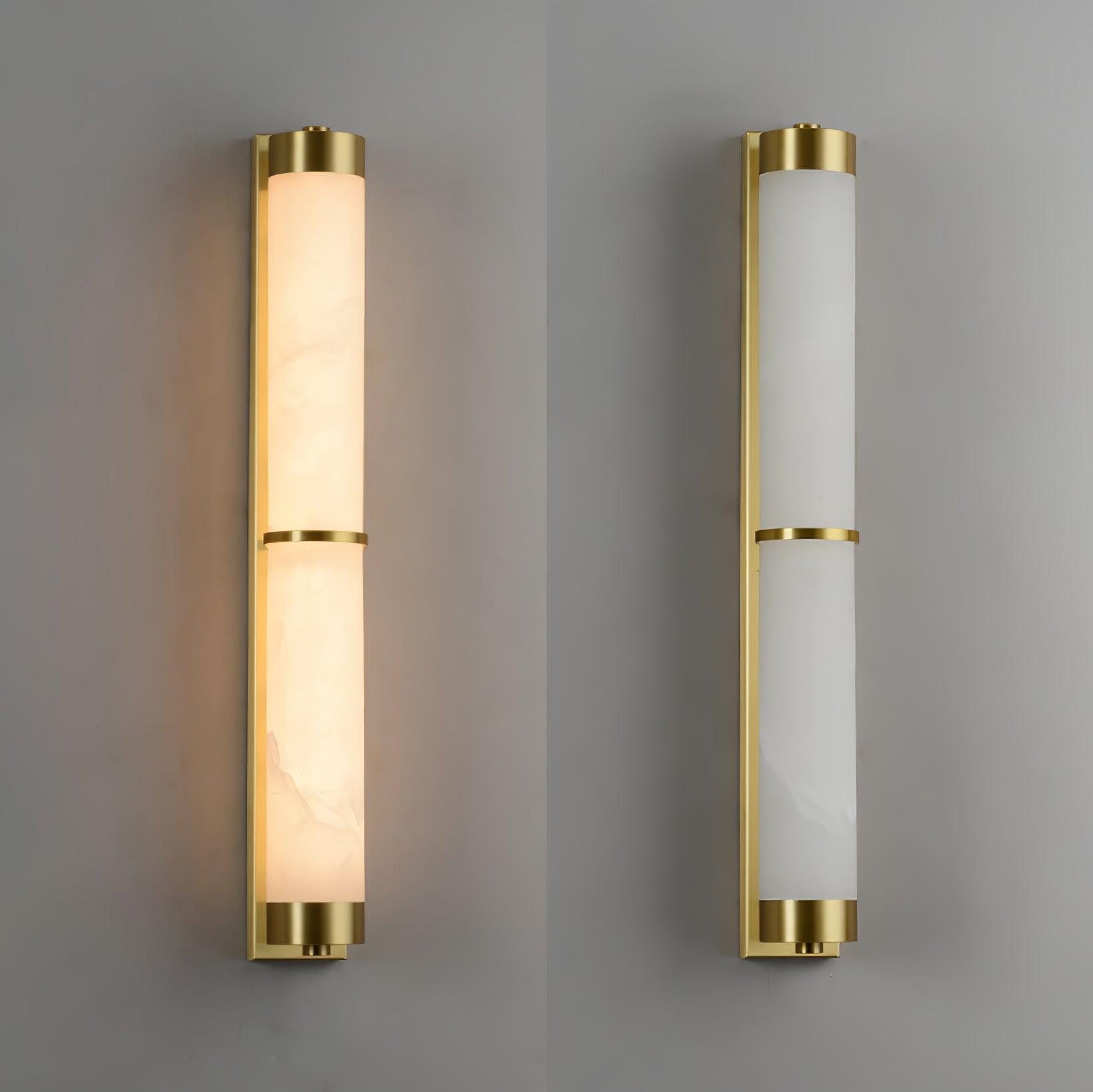 Olmirira Minimalist Alabaster Wall Light-Neutral Decor