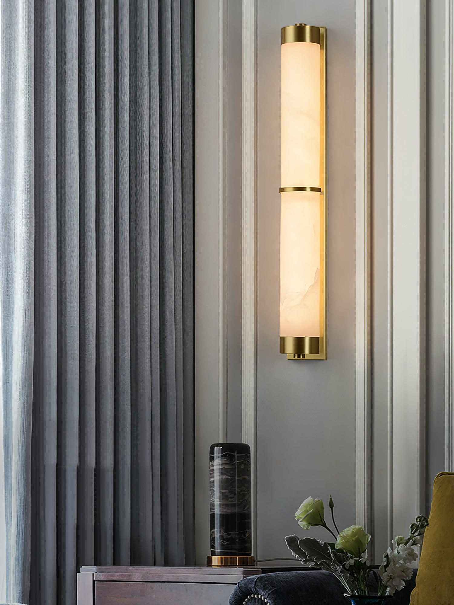 Olmirira Minimalist Alabaster Wall Light-Neutral Decor