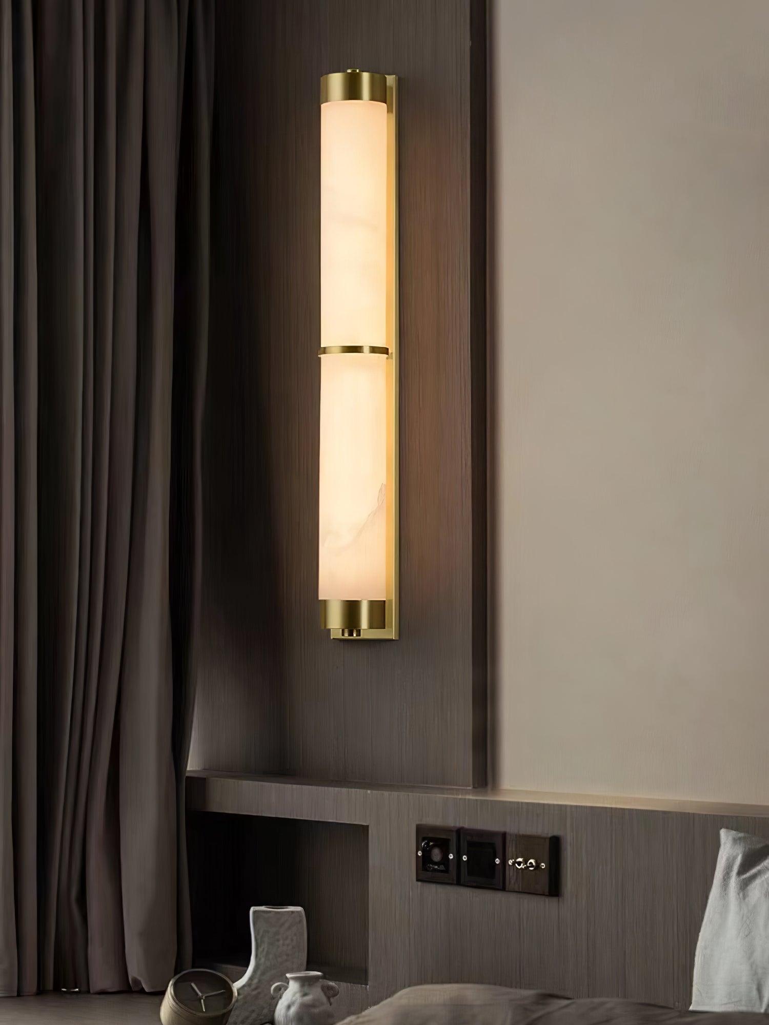 Olmirira Minimalist Alabaster Wall Light-Neutral Decor