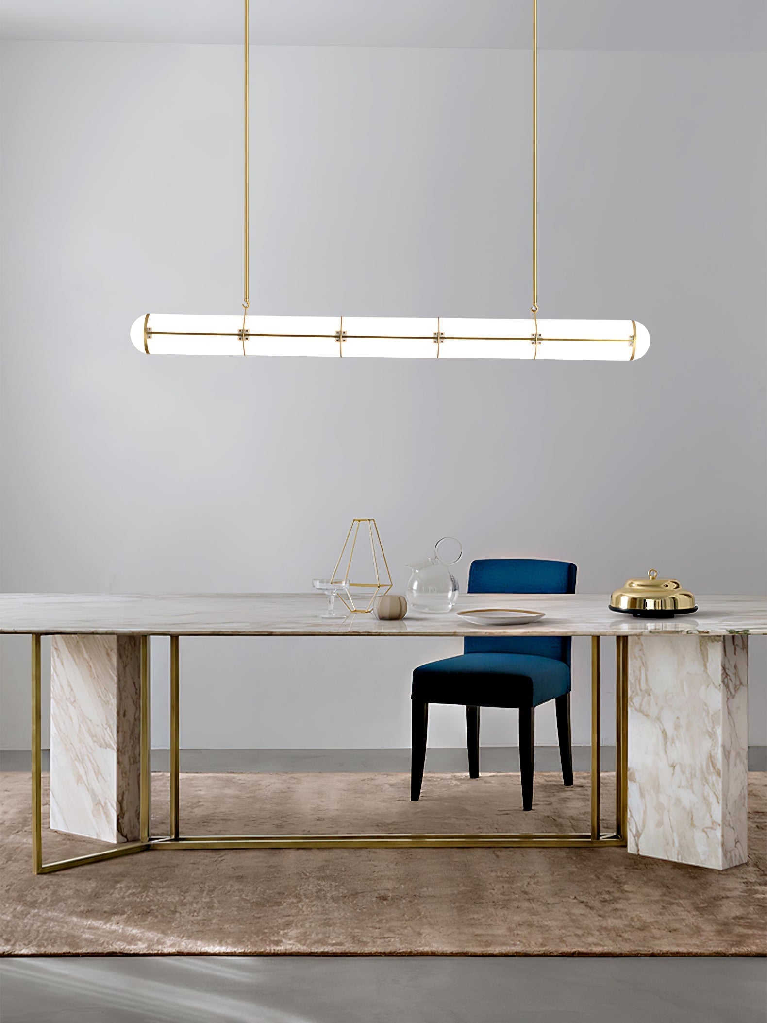 Lustra Pendant Light Cylindrical Endless Dining-Neutral Decor