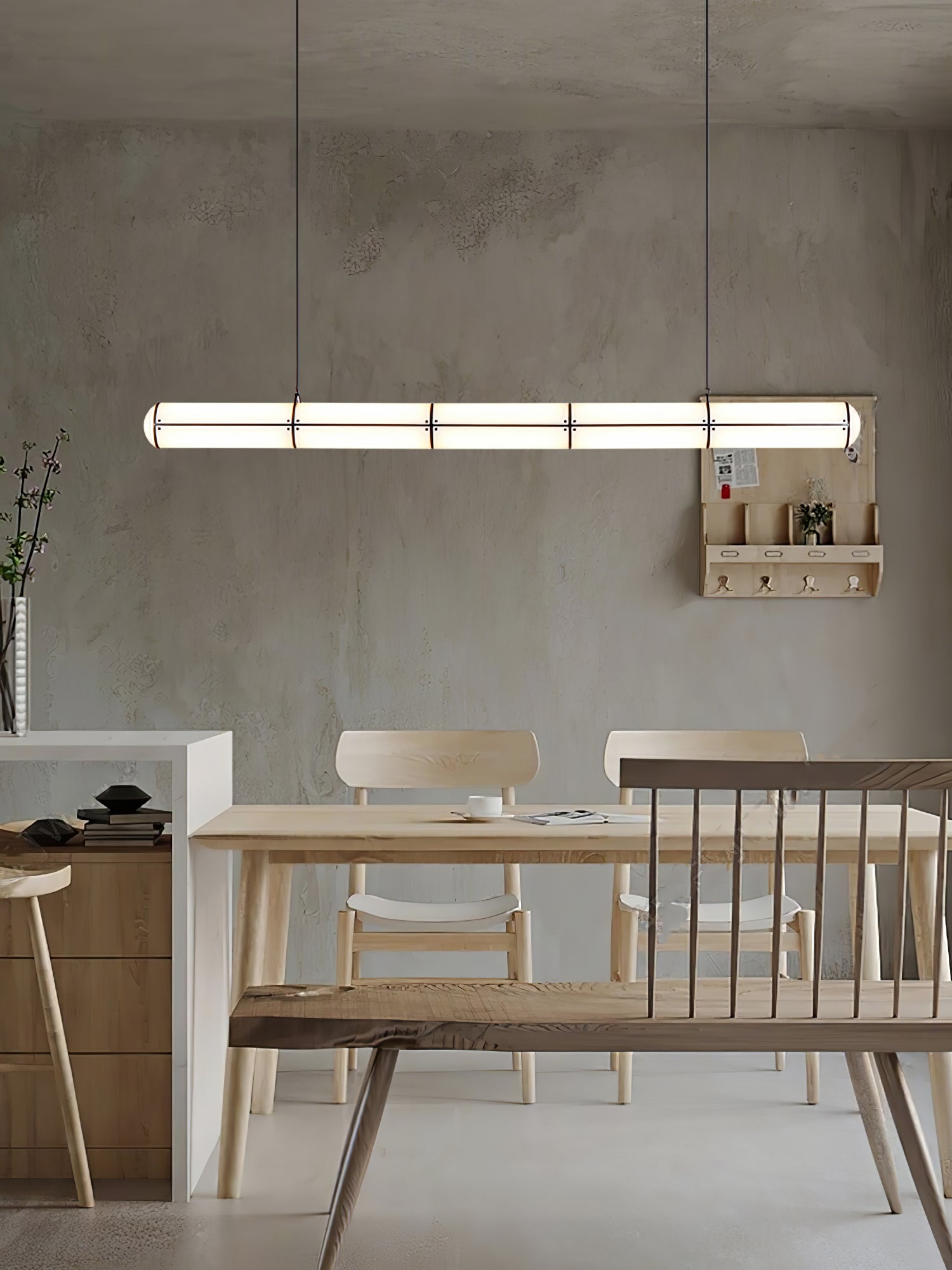 Lustra Pendant Light Cylindrical Endless Dining-Neutral Decor