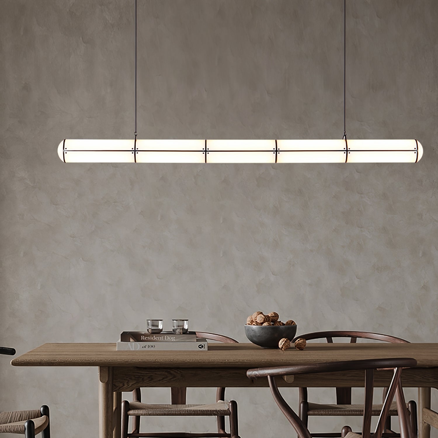 Lustra Pendant Light Cylindrical Endless Dining-Neutral Decor