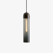 Eurcara Modern Minimalist Cylindrical Shape Glass Pendant Light-Neutral Decor