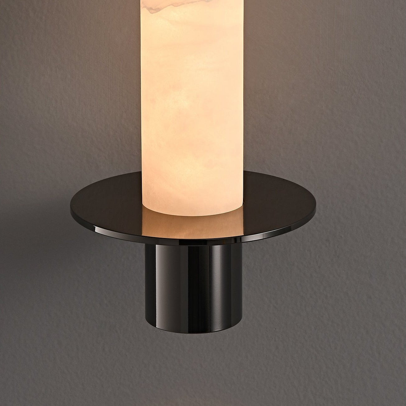 Lyra Slim Alabaster Cylindrical Pendant Lamp-Neutral Decor