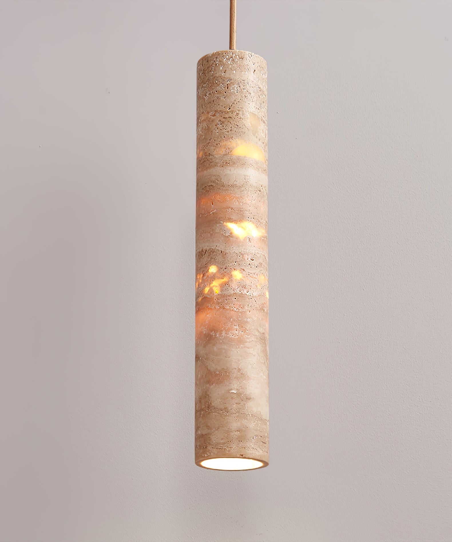Cramb Travertine Pendant Light-Neutral Decor