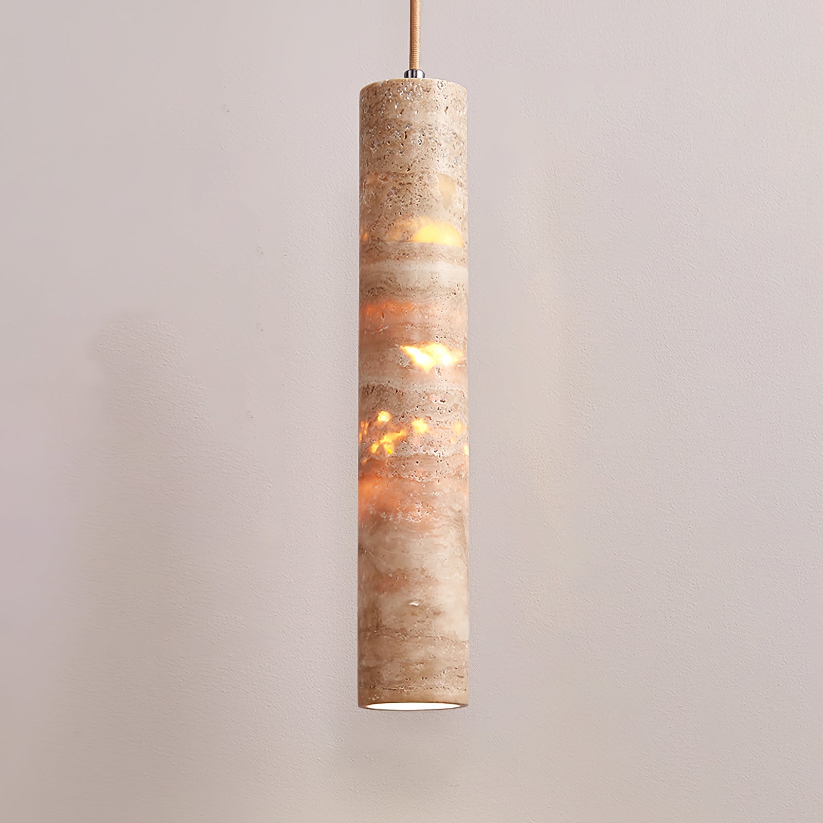 Cramb Travertine Pendant Light-Neutral Decor