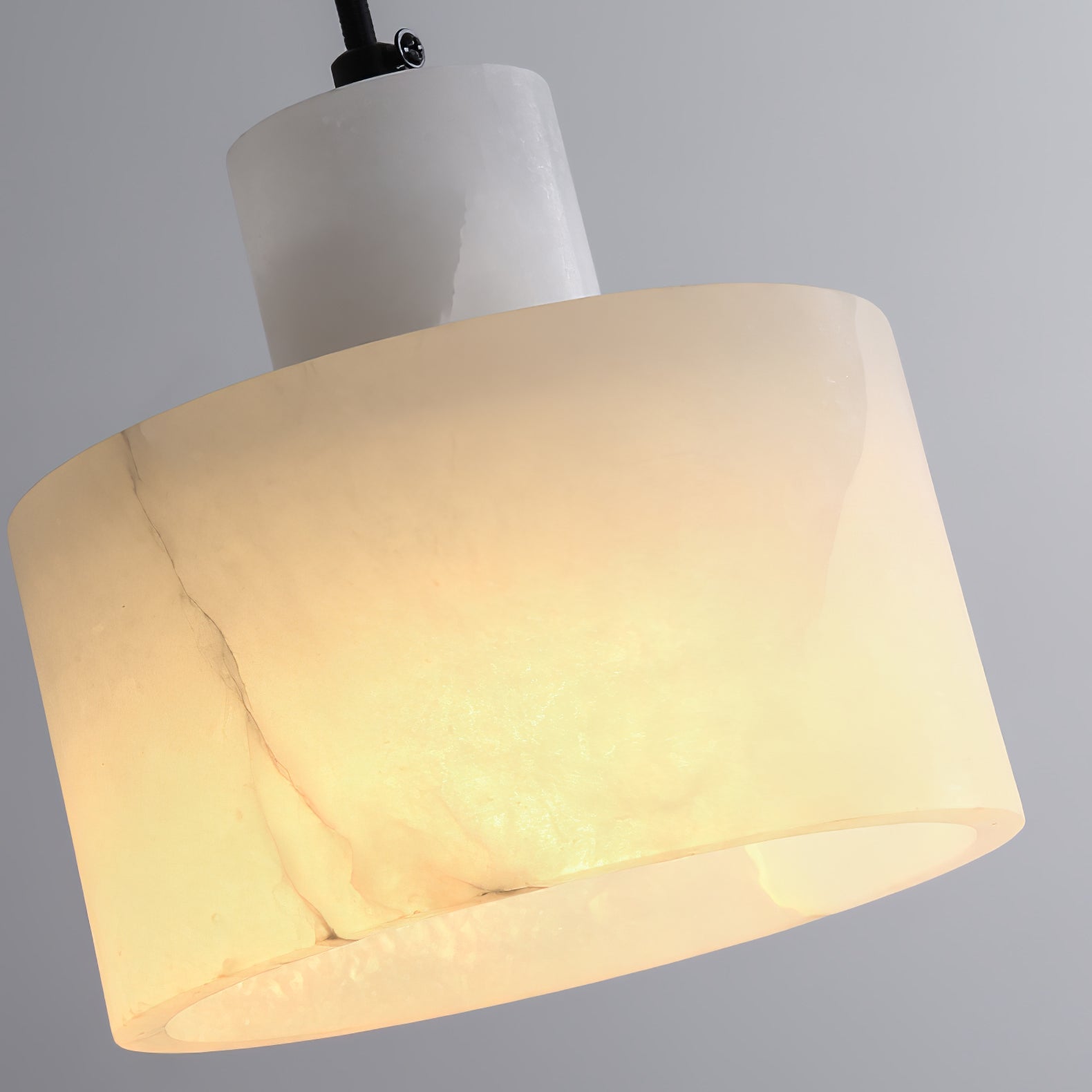 Alabaster Pendant Lgiht Dual Cylindrical-Neutral Decor