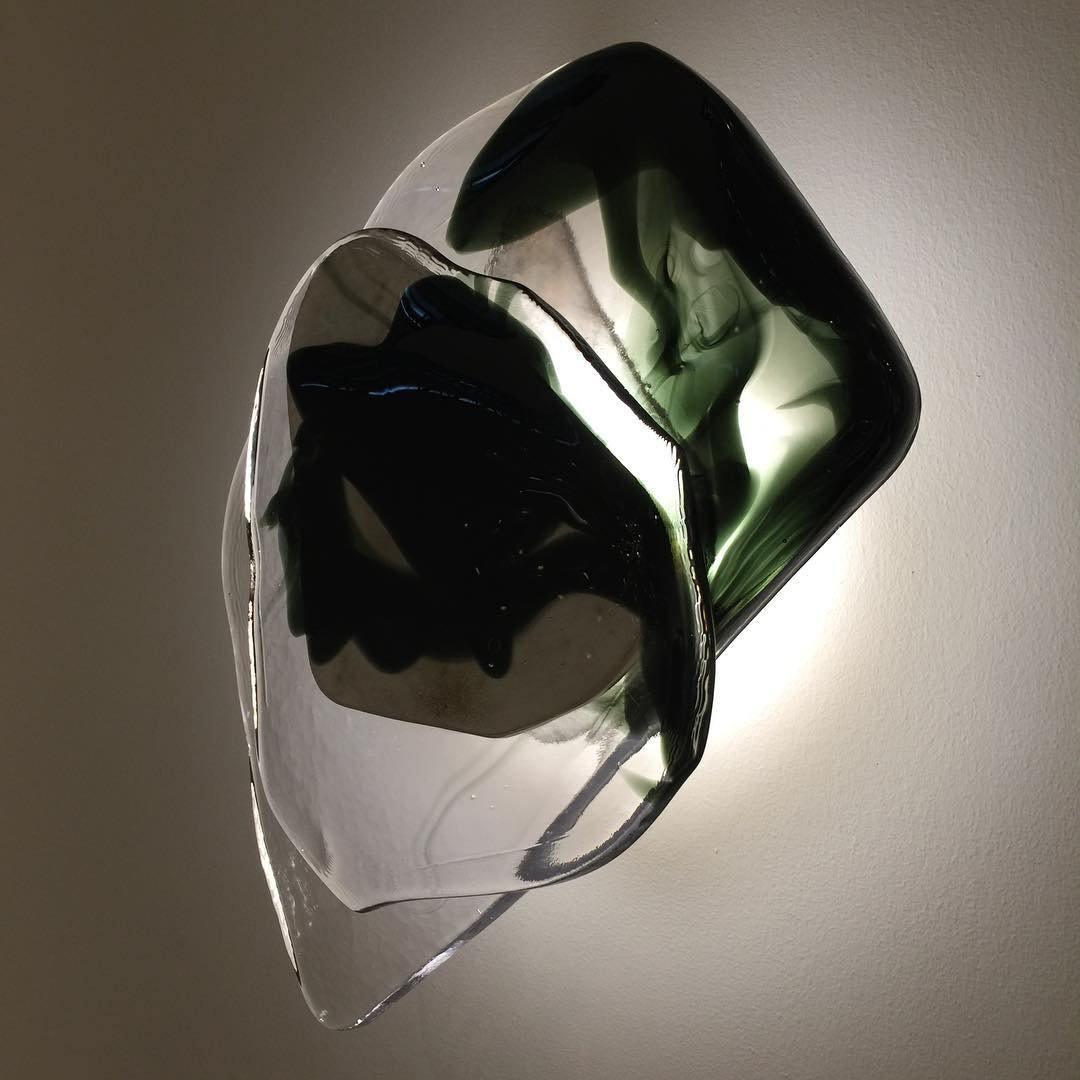 Beatrice Artistic Black Glass Wall Lamp - Neutralighting