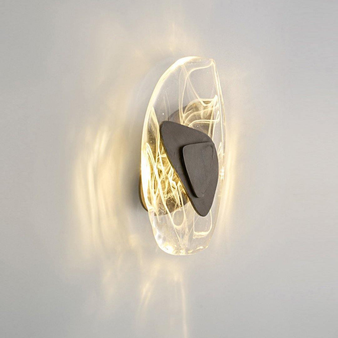 Beatrice Artistic Black Glass Wall Lamp - Neutralighting