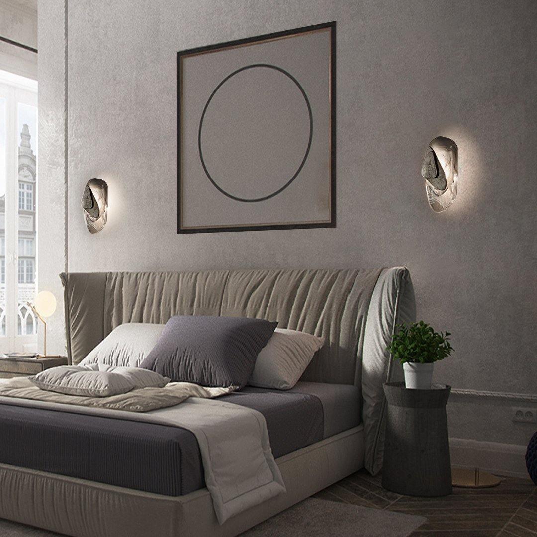 Gana Premium Nordic Art Glass Wall Lamp-Neutral Decor
