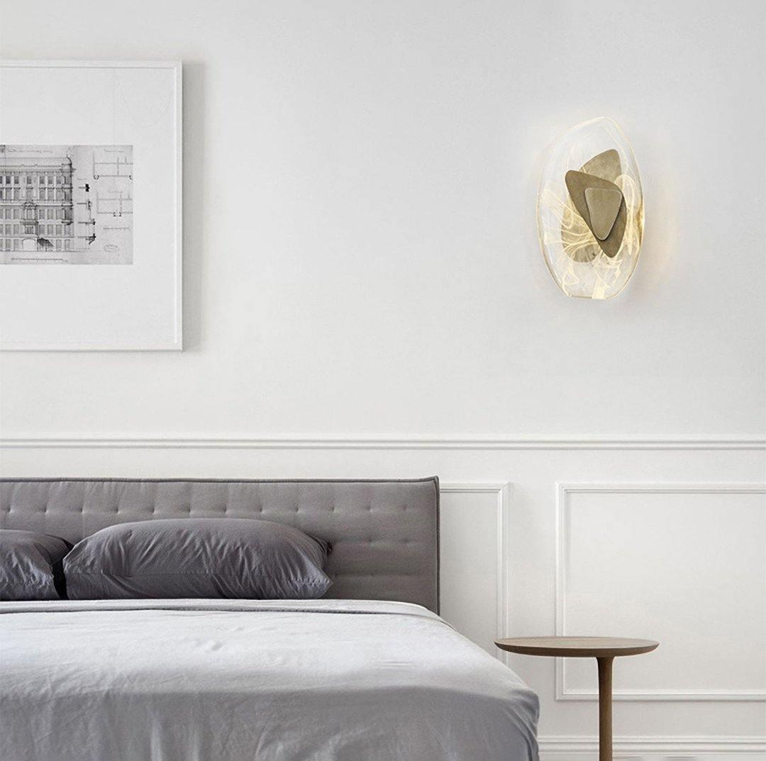 Gana Premium Nordic Art Glass Wall Lamp-Neutral Decor
