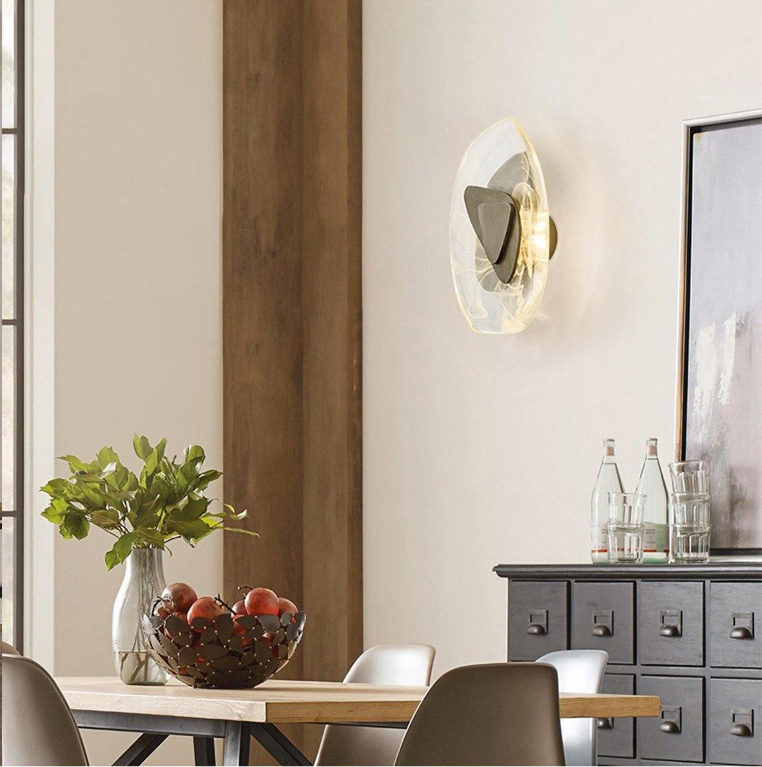 Gana Premium Nordic Art Glass Wall Lamp-Neutral Decor