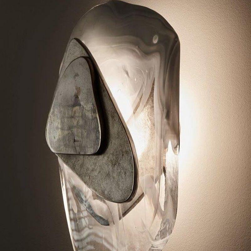 Beatrice Artistic Black Glass Wall Lamp - Neutralighting