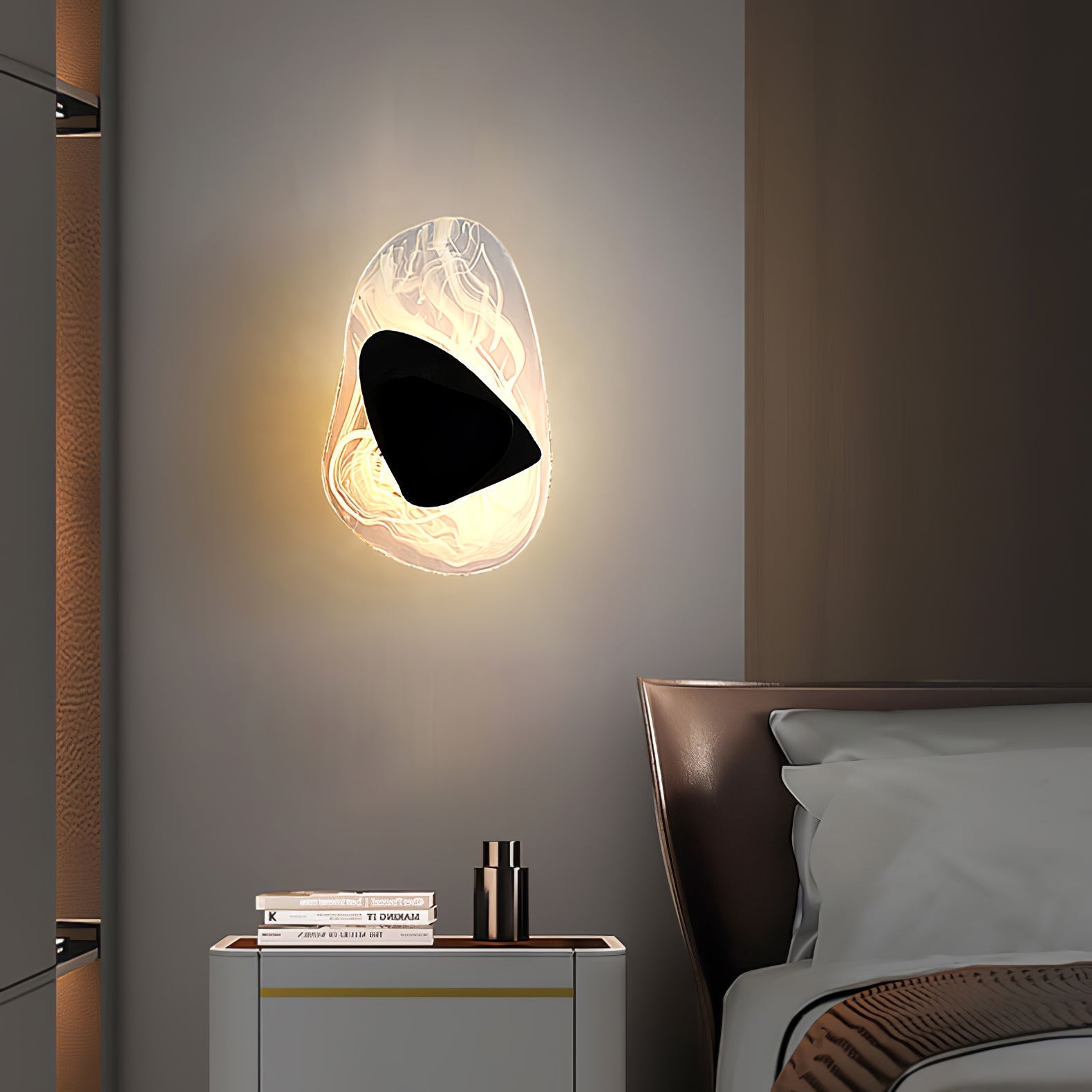 Gana Premium Nordic Art Glass Wall Lamp-Neutral Decor
