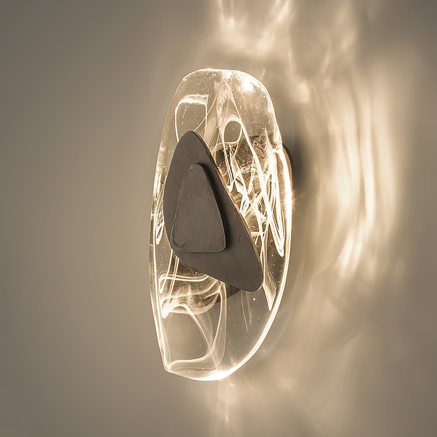 Gana Premium Nordic Art Glass Wall Lamp-Neutral Decor