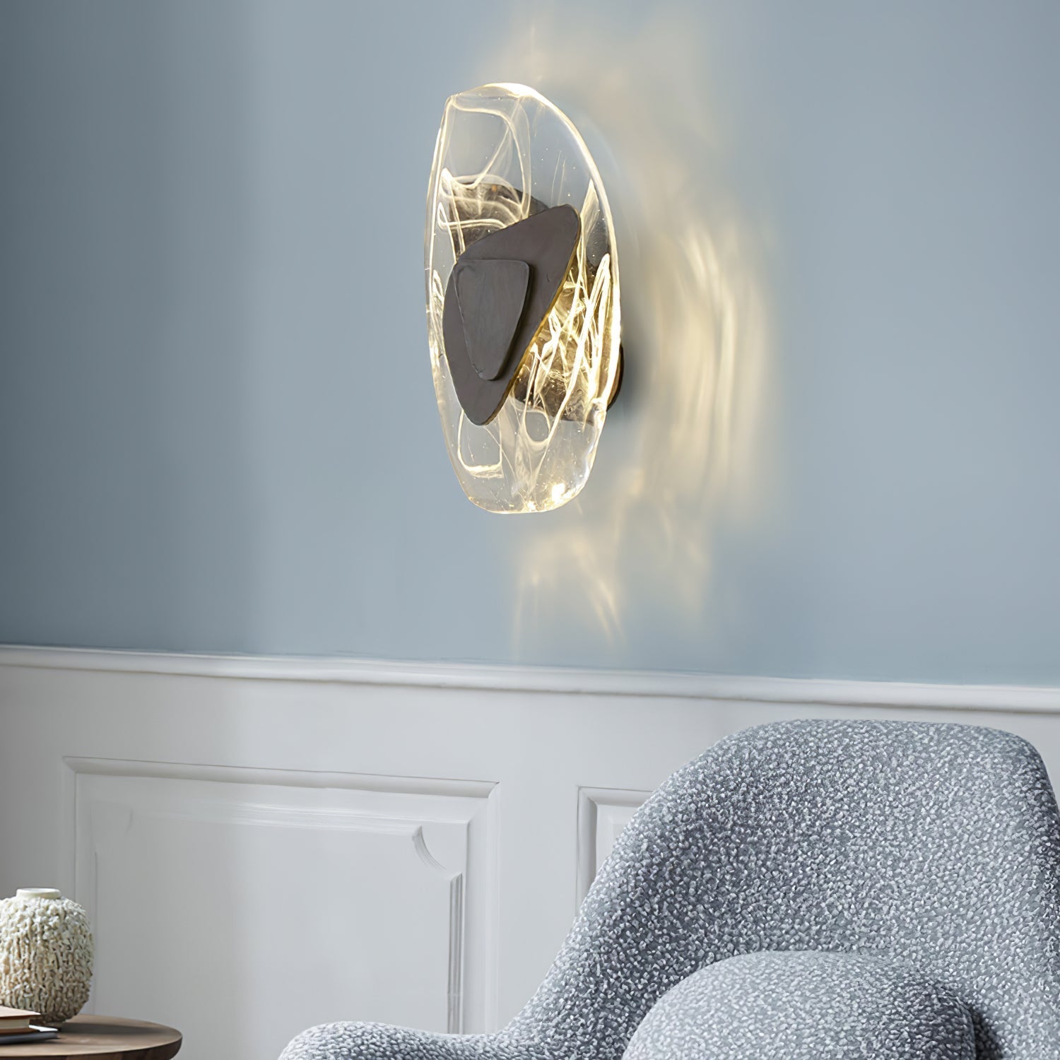 Gana Premium Nordic Art Glass Wall Lamp-Neutral Decor