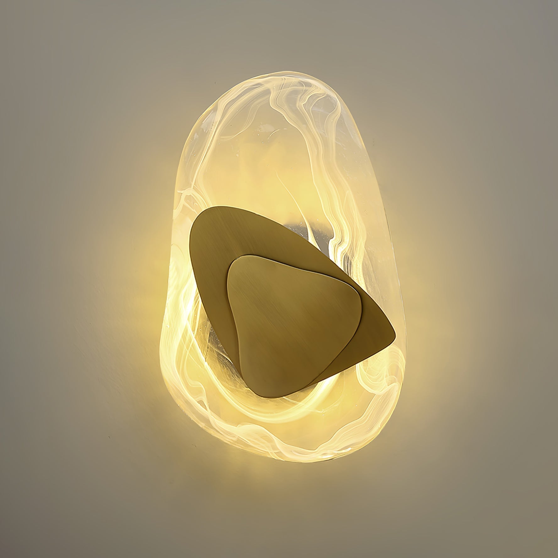 Gana Premium Nordic Art Glass Wall Lamp-Neutral Decor