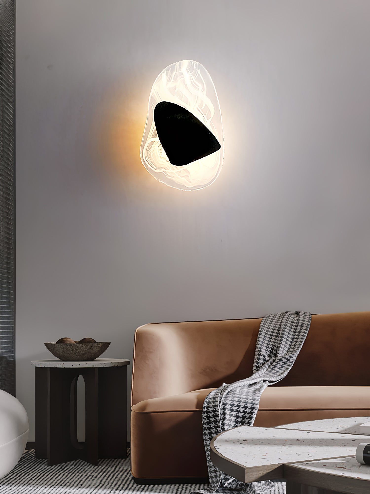 Gana Premium Nordic Art Glass Wall Lamp-Neutral Decor
