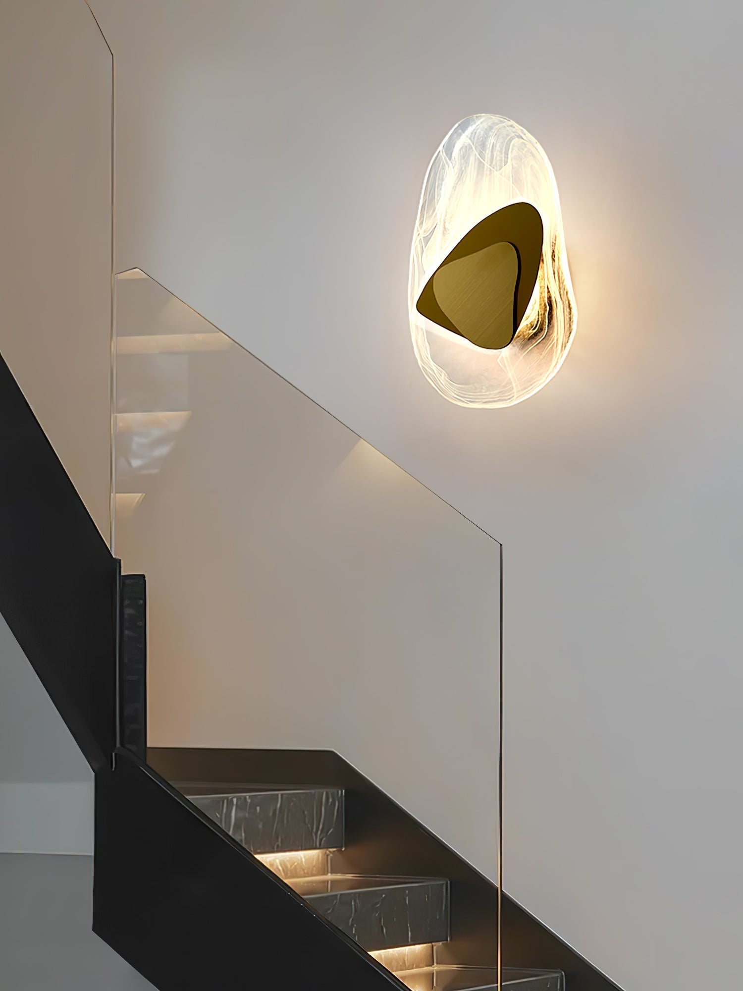 Gana Premium Nordic Art Glass Wall Lamp-Neutral Decor