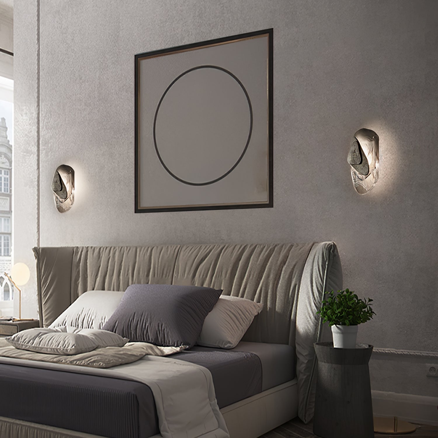 Gana Premium Nordic Art Glass Wall Lamp-Neutral Decor