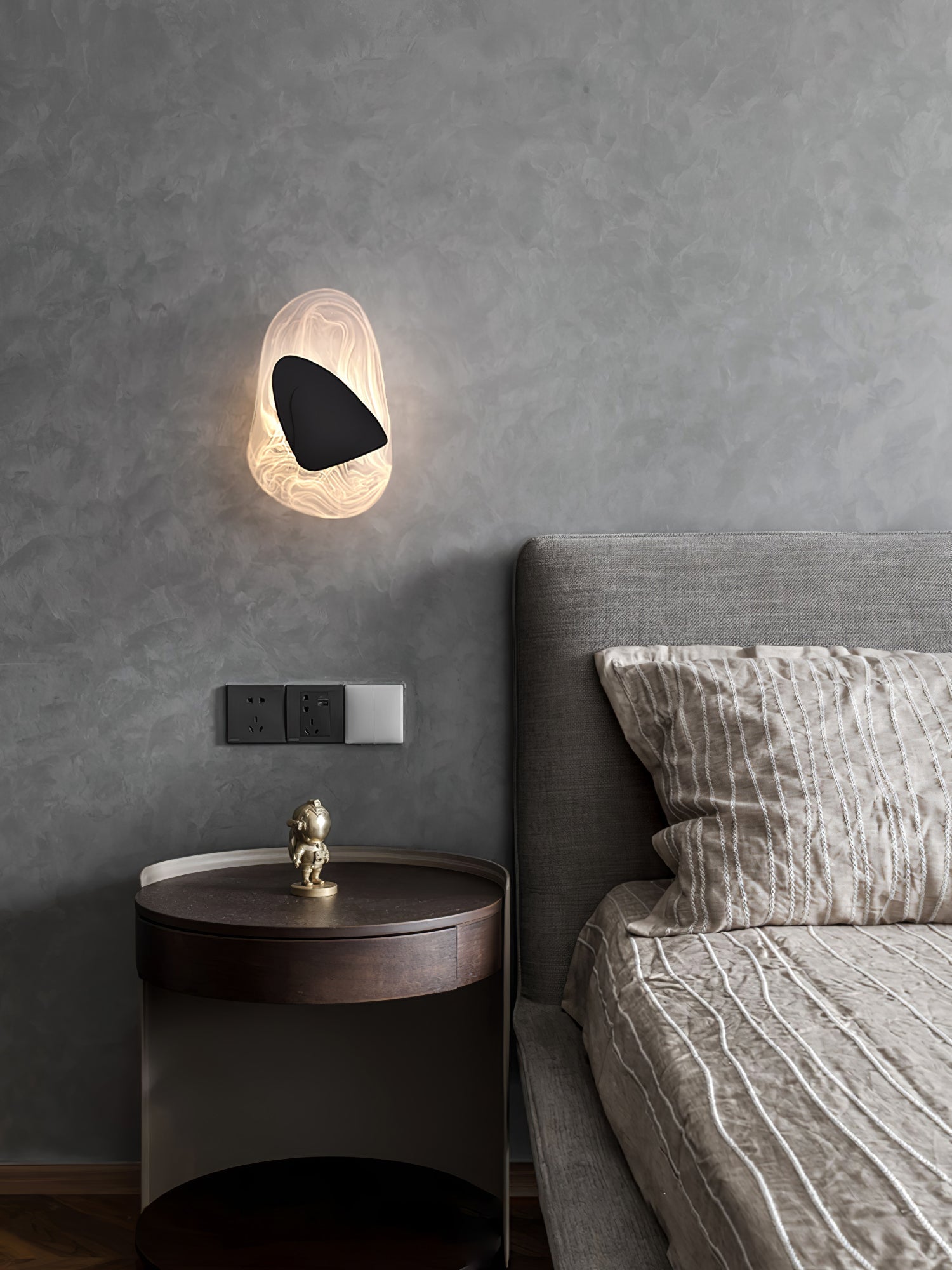 Gana Premium Nordic Art Glass Wall Lamp-Neutral Decor