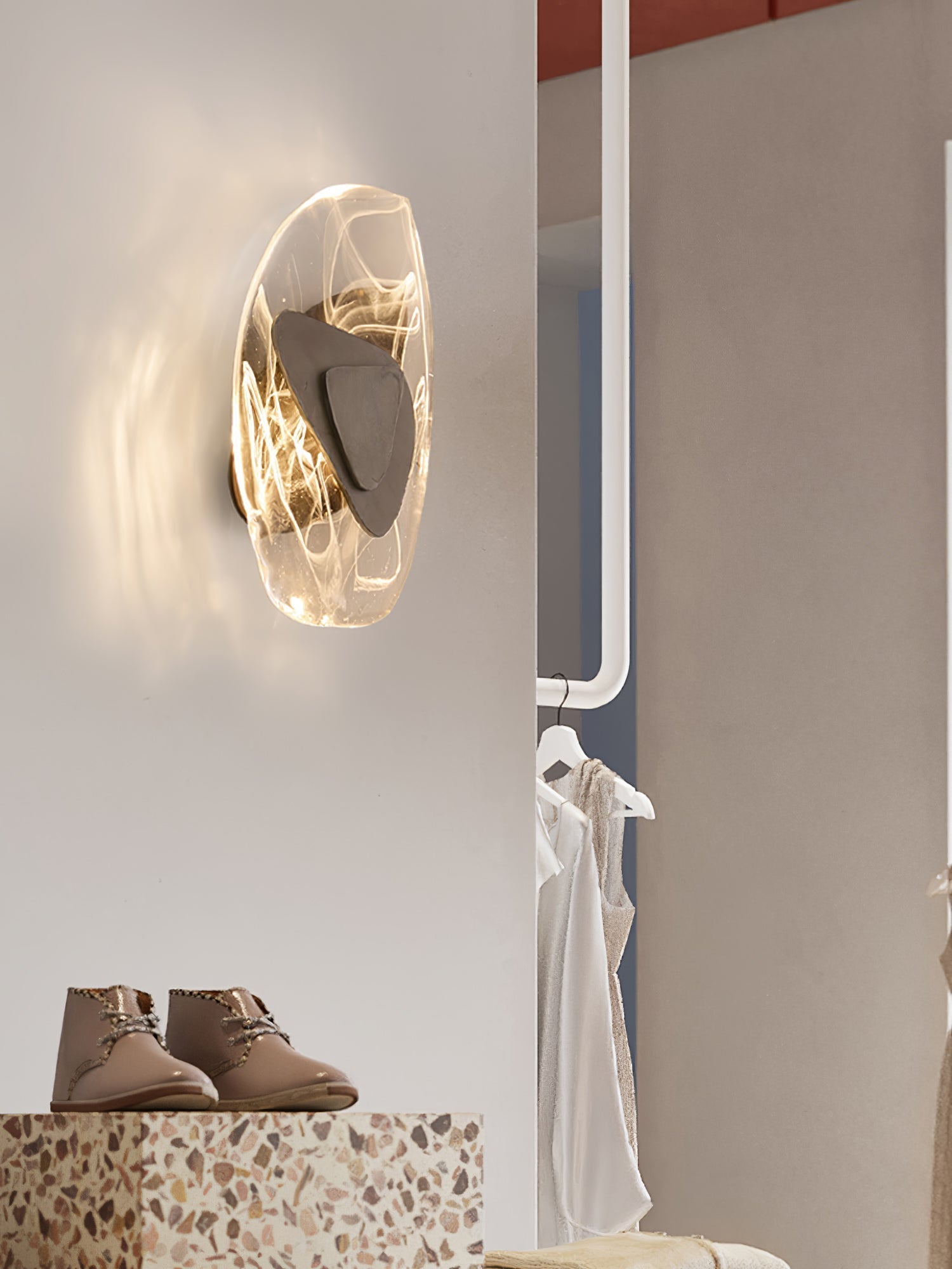 Gana Premium Nordic Art Glass Wall Lamp-Neutral Decor
