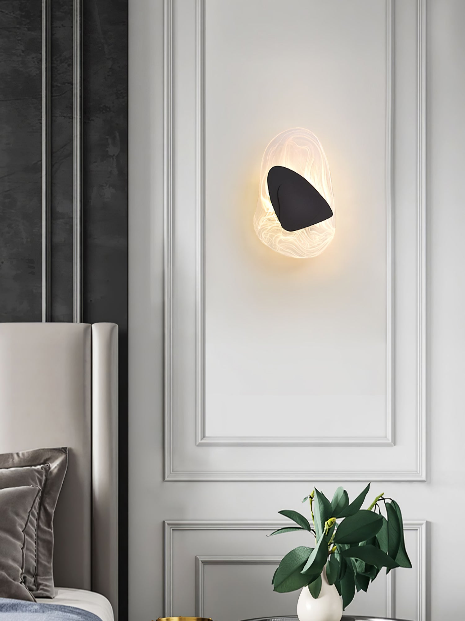 Gana Premium Nordic Art Glass Wall Lamp-Neutral Decor