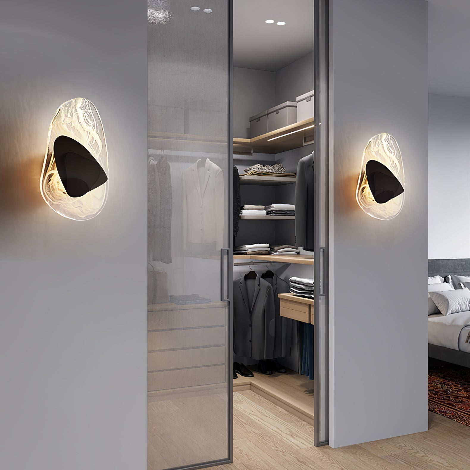 Gana Premium Nordic Art Glass Wall Lamp-Neutral Decor