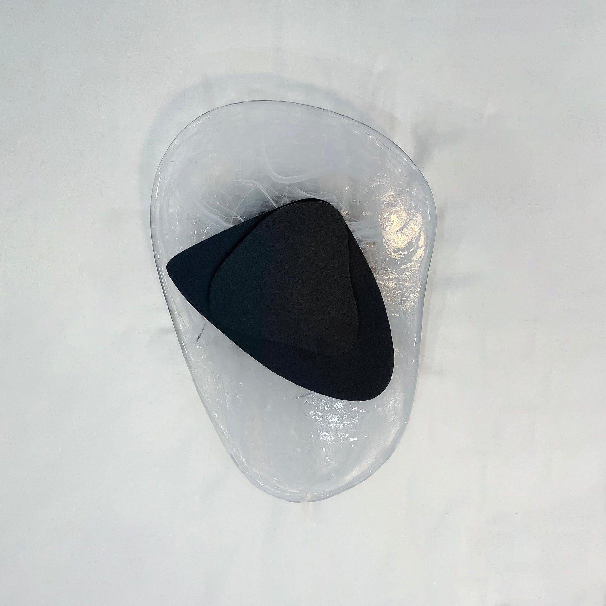 Beatrice Artistic Black Glass Wall Lamp - Neutralighting